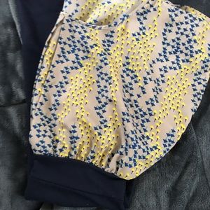 Multi colored dress navy bottom